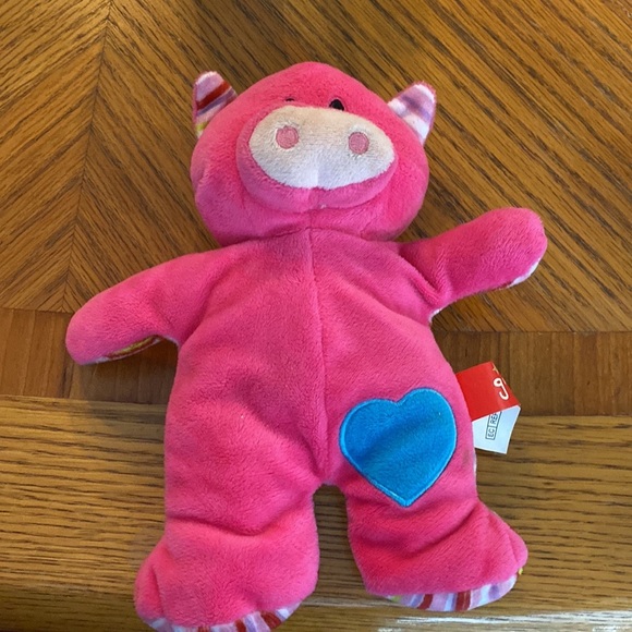 Gitzy-baby rattle pink pig stuffy - Picture 3 of 5